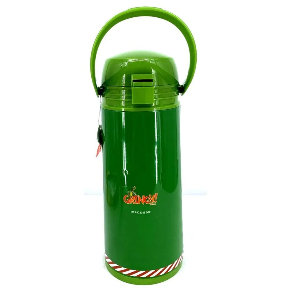 Grinch Insulated Thermal Carafe Pump Williams Sonoma Green NWT